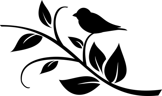Free bird twitter branch vector