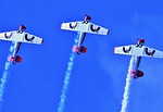 air show, aircraft, formation