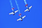 air show, aircraft, formation