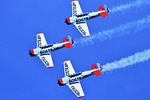 air show, aircraft, formation
