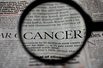 cancer, newspaper, word