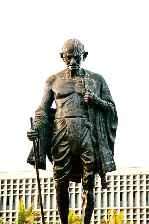 Mahatma Gandhi, Standbeeld, Bronzen, India, Indische