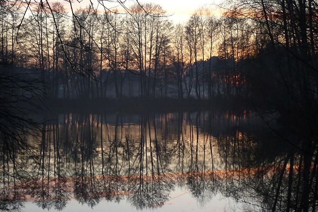 Free Dusk Lake photo and picture