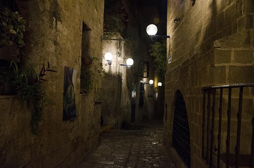 Jaffa, Night, Israel, Architecture