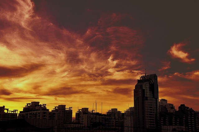 Free City Sunset photo and picture