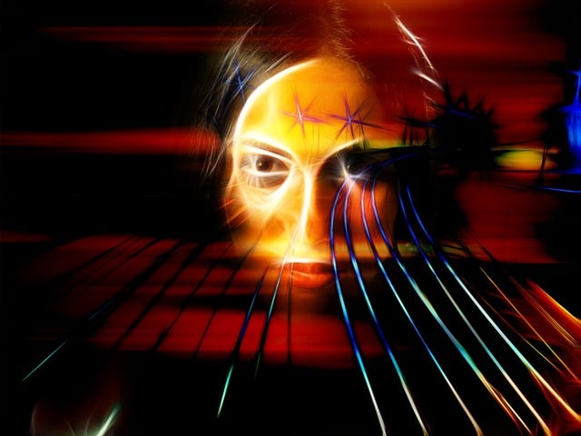 Free surreal dream face illustration