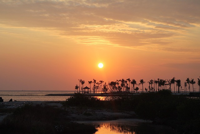 Free Sunset Beach photo and picture