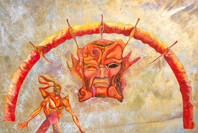 Free arc red fire illustration