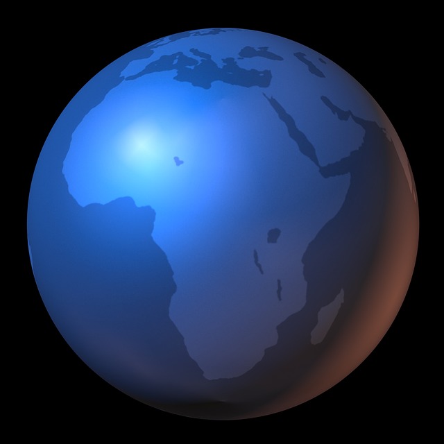 Free africa map of the world map illustration