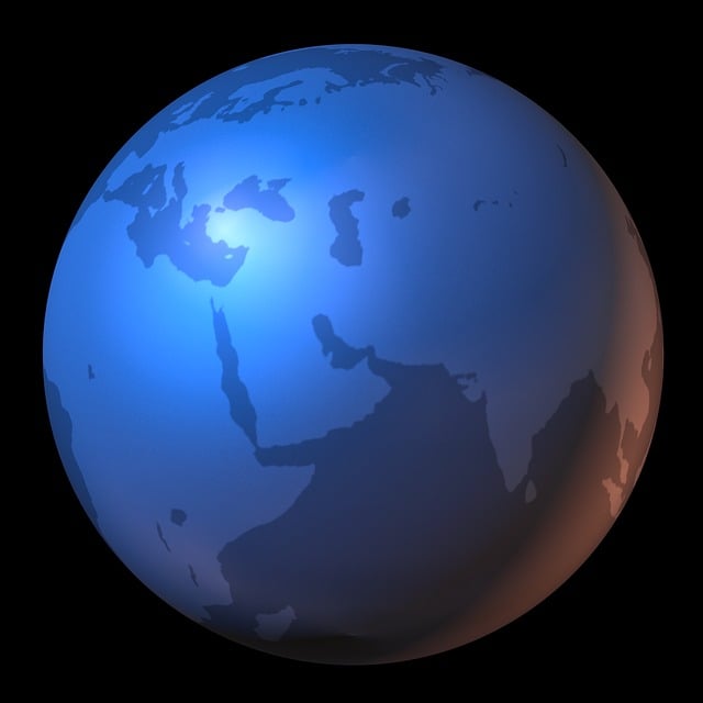 Free arabia map of the world map illustration