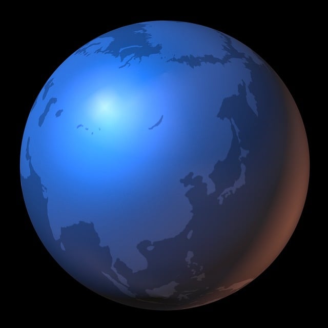 Free china map of the world map illustration