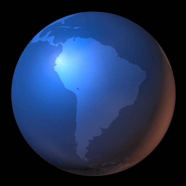 Free south america map of the world map illustration
