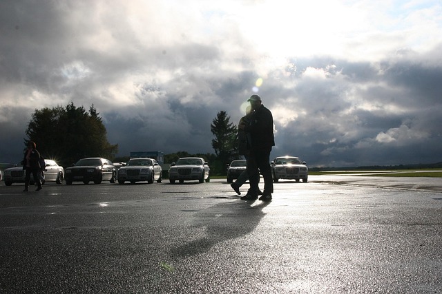 La Carretera, Estacionamiento, Lluvia