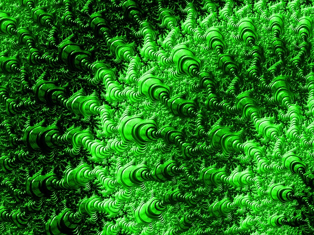 Verde, Abstract, Fractal, Fundo