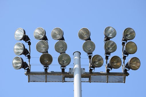 Lys, Stadion, Himmel, Natur, Belysning