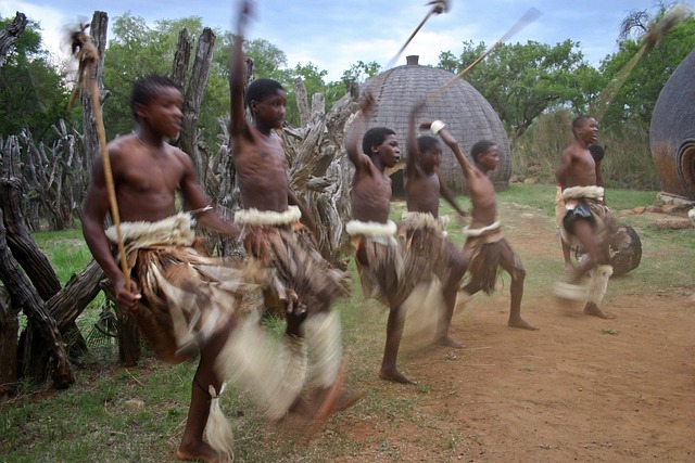 Free Zulu Youths War Dance photo and picture