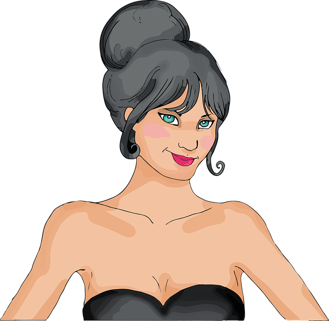 Free girl drawing portrait vector