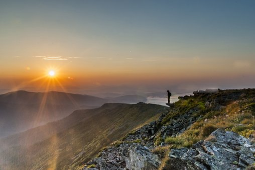 Free Mountains Sunrise photo and picture