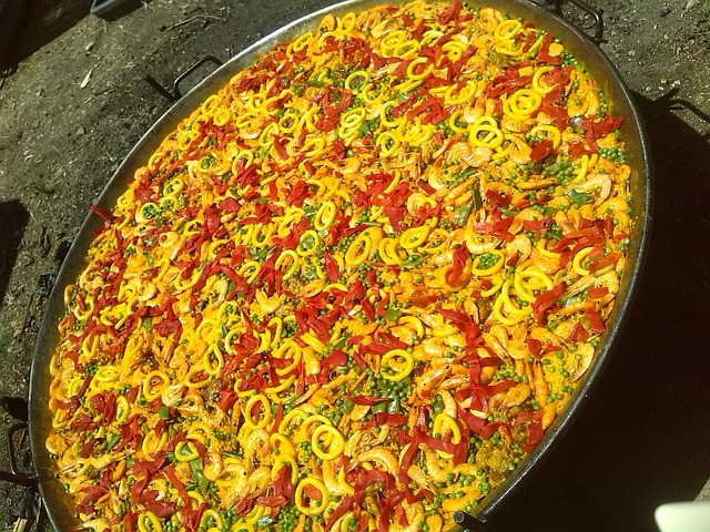 Paella, Spanien, Reis, Lebensmittel