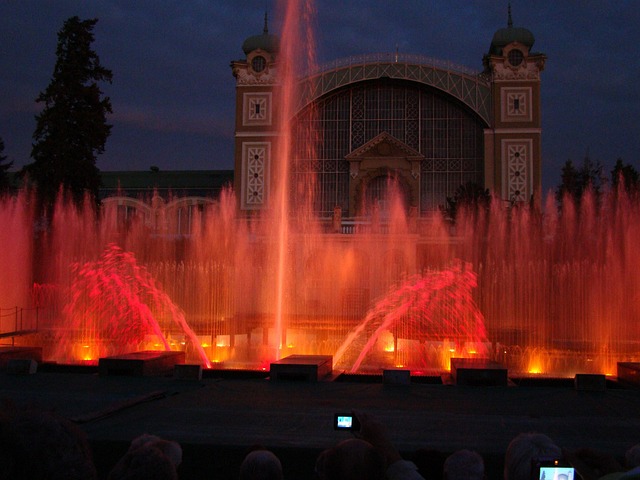 Free Fountain Lights photo and picture