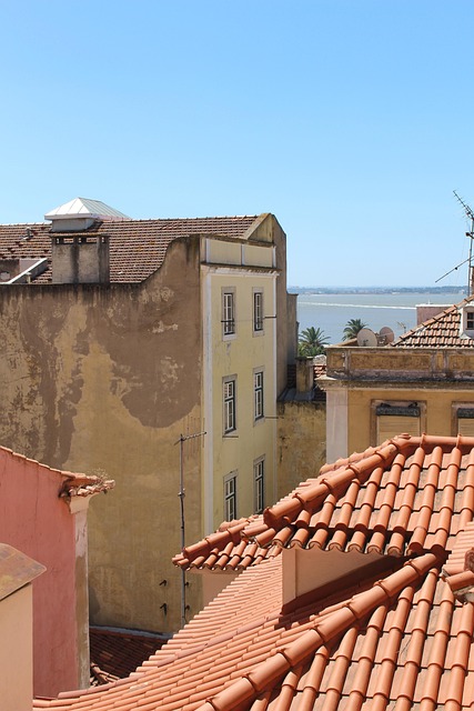 Dach, Architektur, Haus, Außen, Lissabon