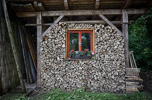 Hytte, Træ, Stabling, Vindue, Gammel