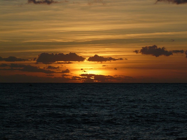 Free Sea Sunset photo and picture