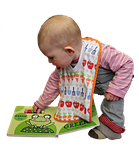 toddler, learning, book