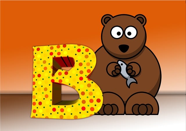 Free letters abc training illustration