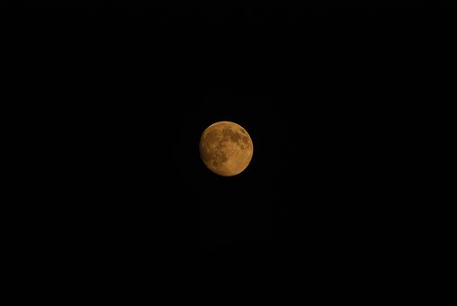 Måne, Nattehimmel, Mørk, Natt, Himmel