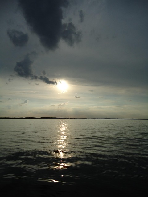Free Sunset Lake photo and picture