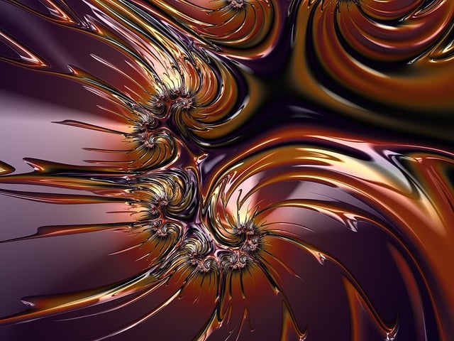 Download free HD stock image of Fractal Splash Free fractal splash liquid illustration