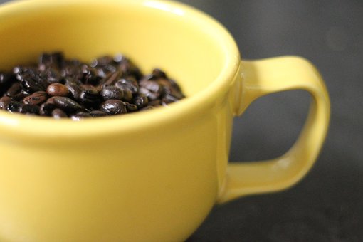 Café, Taza, Amarillo, Beber, Cafeína