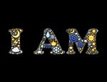 i am, words, font