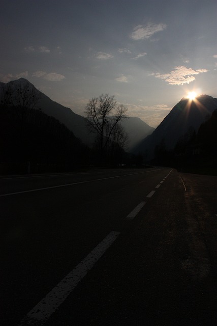 Free Road Sunset photo and picture