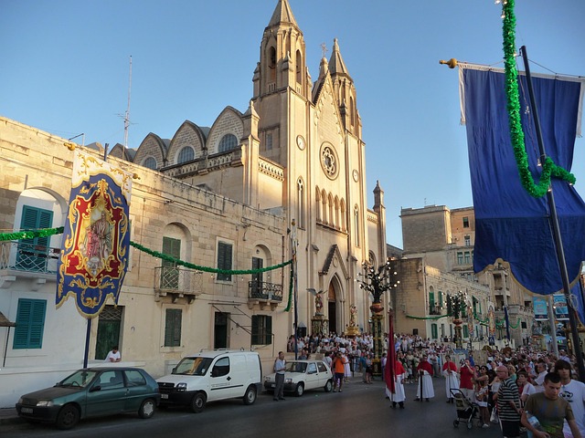 Sliema, Malta, Fest, Tradition, Umzug
