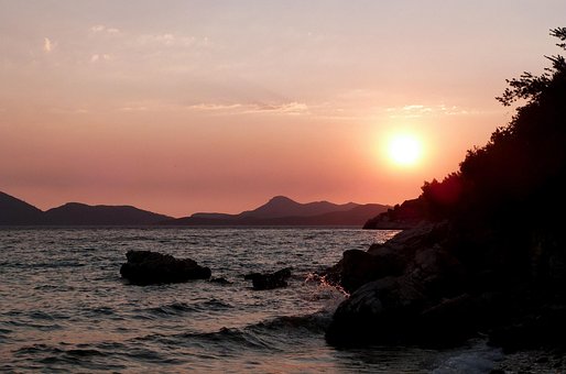 Pôr Do Sol, Mar, Sol, Nascer Do Sol