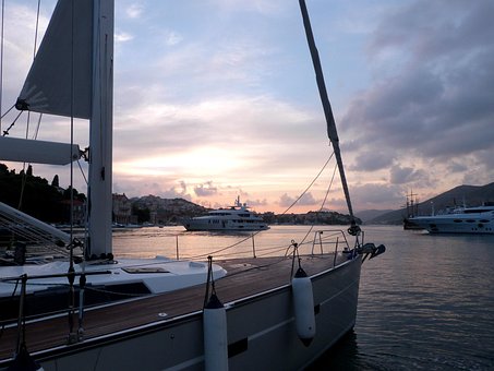 Barco A Vela, Natureza, Envio, Porta