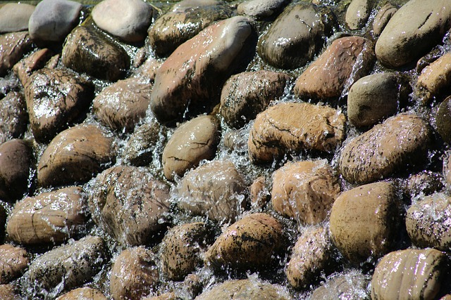 water, nature, stone, natural, park, waterfall, flow, flowing, fresh, wet, liquid, splash, motion, purity, clean, stream, smooth, freshness, ripple, cold, environment, closeup, cool, light, beauty, curve, aqua, falling, splashing, brown waterfall, brown clean