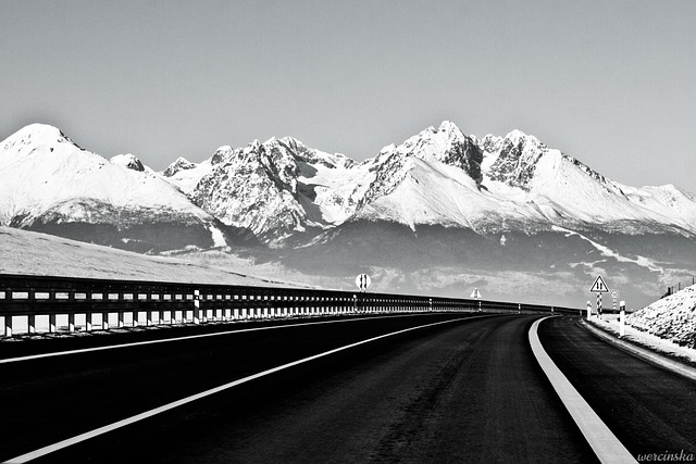 Rodovia, Maneira, Montanhas, Eslováquia
