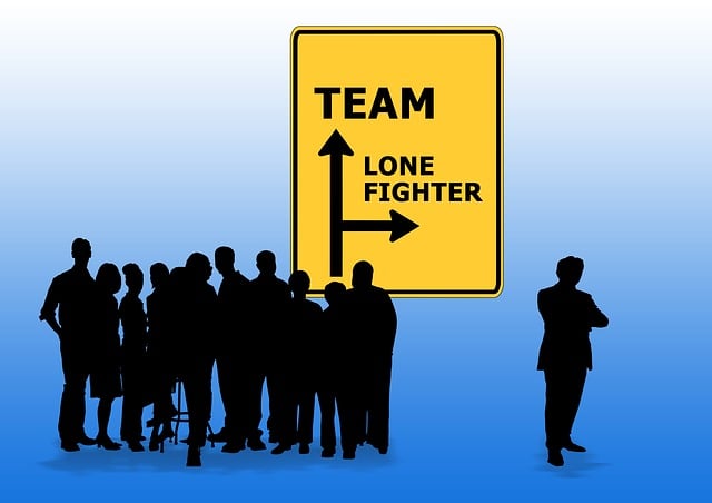 Free team lone fighter place-name sign illustration