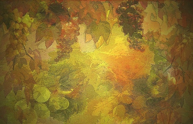 Herbst, Hintergrund, Wein, Dekoration