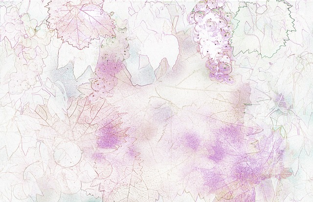 Weinmotiv, Zart, Hintergrund, Lila, Blau