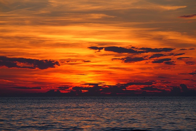 Free Sea Sunset photo and picture