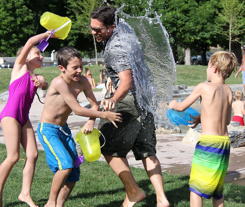 Free Photo Water Fight Children Water Play Free Image On Pixabay 