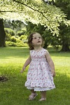 girl, young, tree