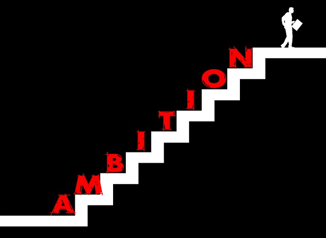 Free stairs striving for success ambition illustration