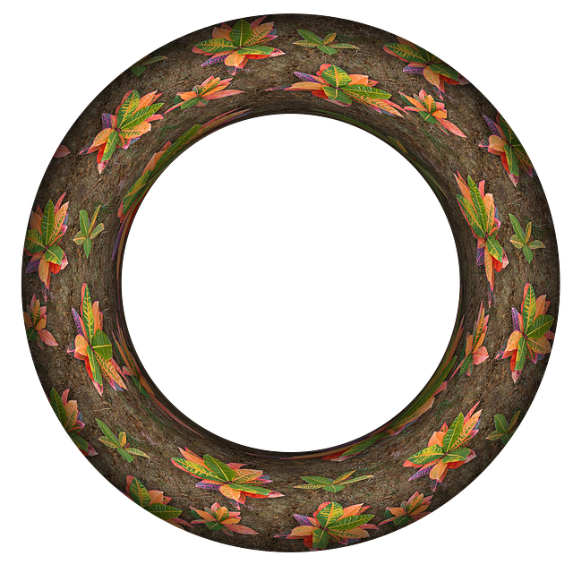 Free ring round template illustration