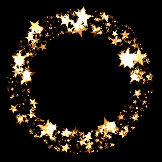 Free christmas time stars bullet illustration