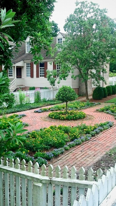 Colonial Garden Walkway - Free photo on Pixabay